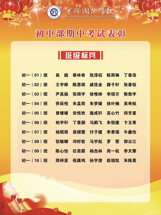 班级标兵